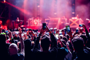 Mobiltelefoner som filmer konsert